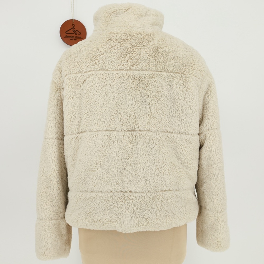 Kendall & Kylie Cream Teddy Jacket Size XS/S - Picture 3 of 8